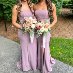 Bella Bridesmaids Dress, Color Mauve, Size 10